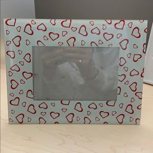 Glass Heart Frame for 4x6 Picture.
